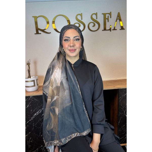 Desenli Bambu Şal 029SV